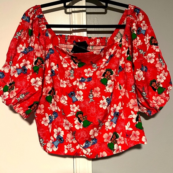 Boxlunch Tops - Box lunch exclusive Lilo and stitch blouse !